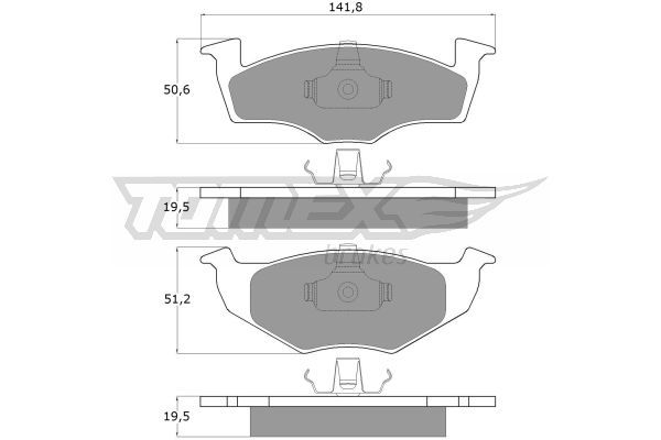 TOMEX BRAKES Bremžu uzliku kompl., Disku bremzes TX 10-86